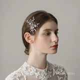 Crystal Scattered Sprig Hairpin Viniodress ACC1122-Headpieces-Viniodress-Silver-Viniodress