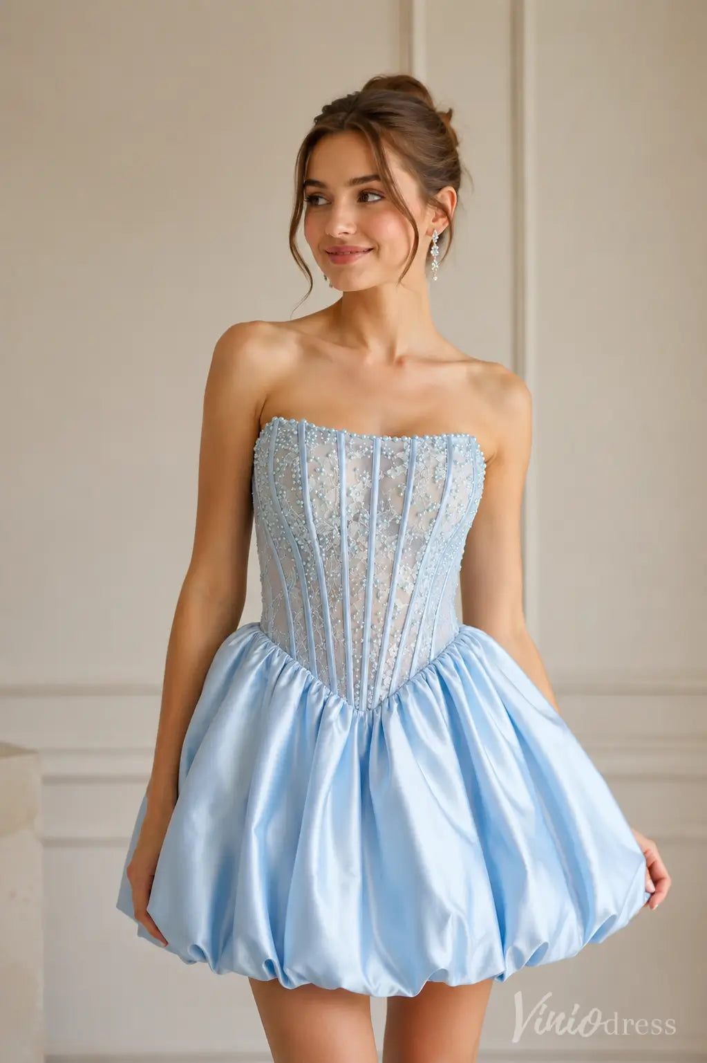 S26028-Homecoming Dresses 2026-Viniodress-Pink-Custom Size – Add Measurements in Cart-