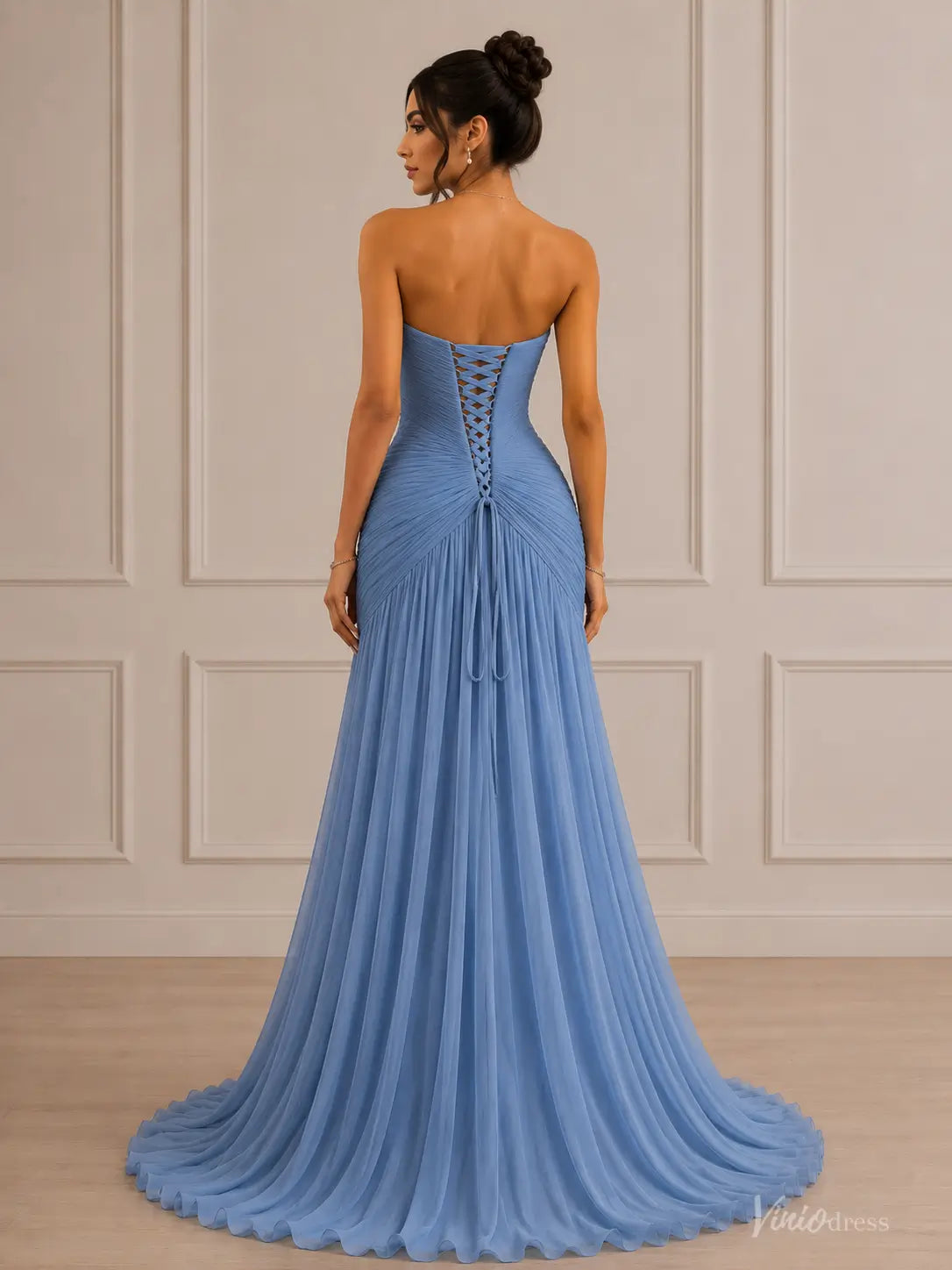GE109 evening-Evening Dresses 2026-VINIODRESS-Dusty Blue-Custom Size – Add Measurements in Cart-