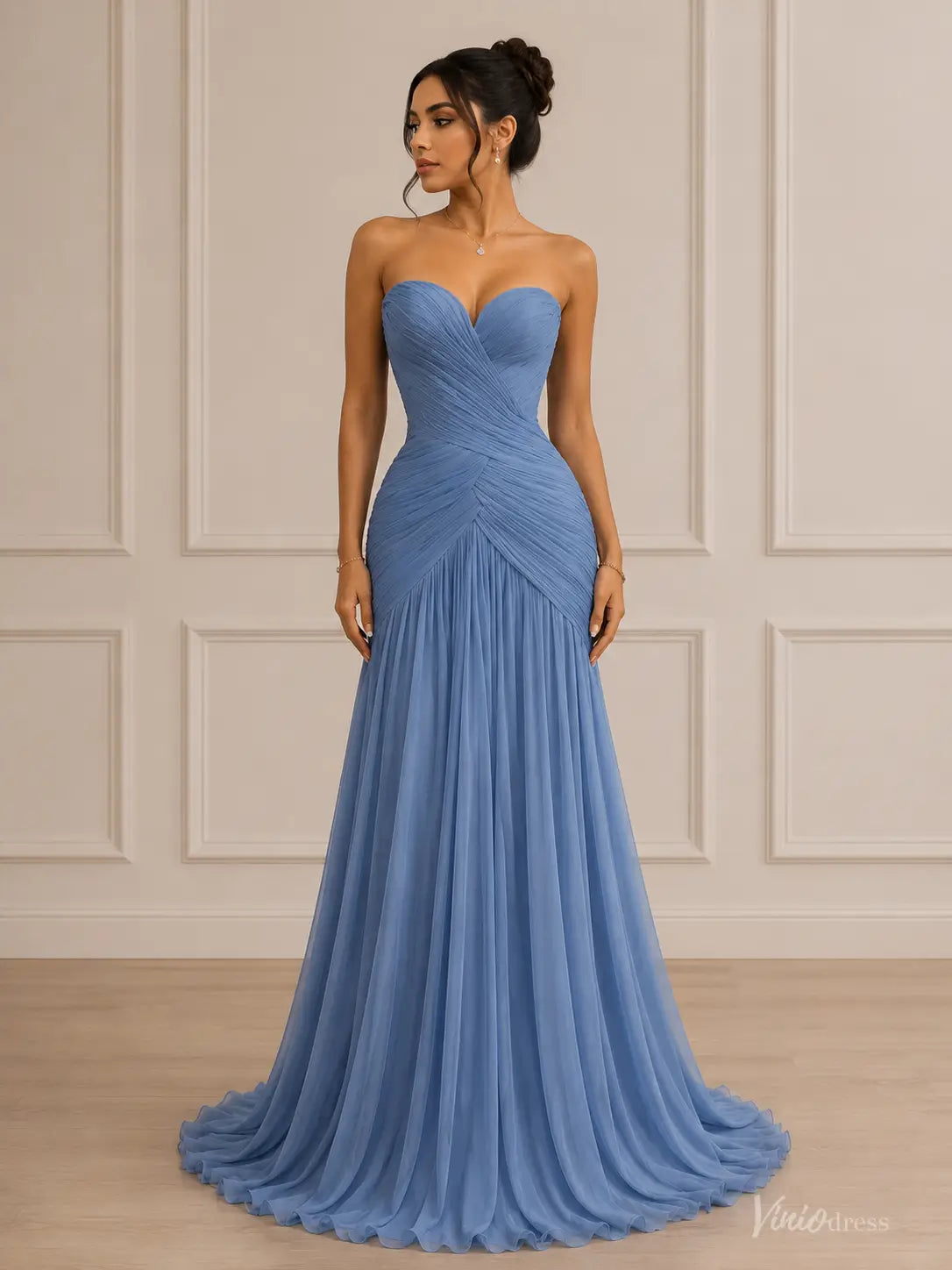 GE109 evening-Evening Dresses 2026-VINIODRESS-Dusty Blue-Custom Size – Add Measurements in Cart-