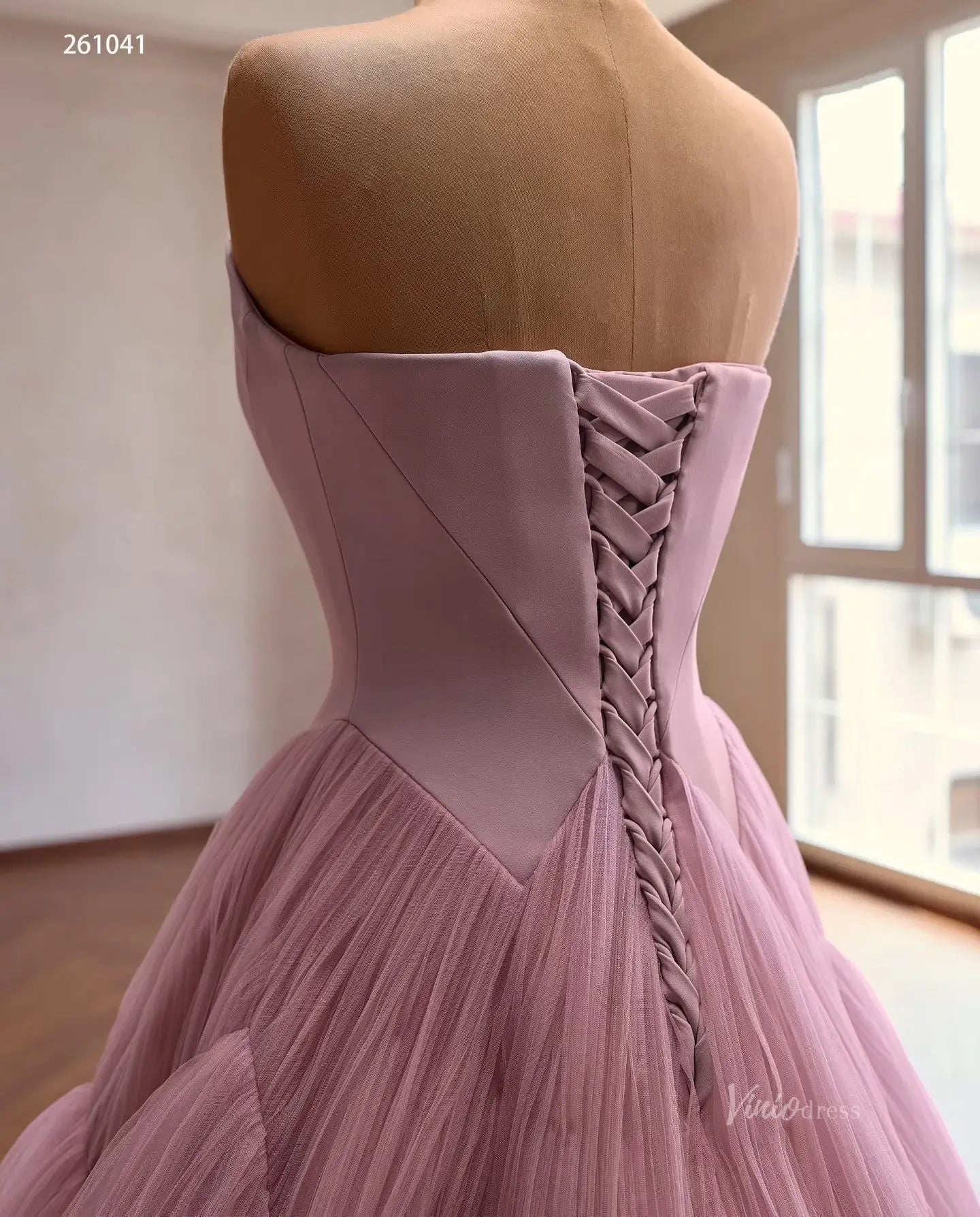 261041 20cm-Quinceanera Dresses 2026-Viniodress-Dusty Rose-Custom Size – Add Measurements in Cart-