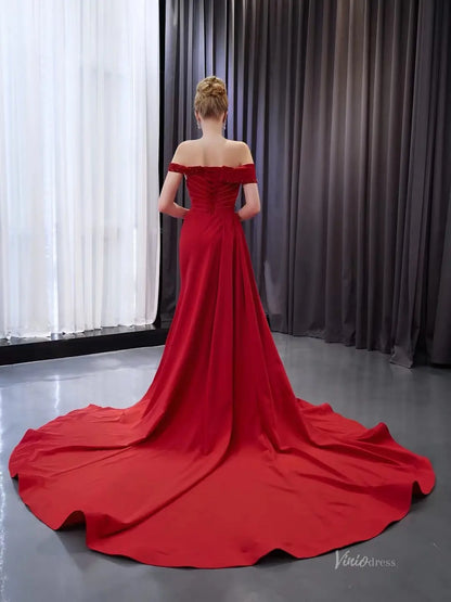 251043-prom dresses 2026-Viniodress-Red-Custom Size-