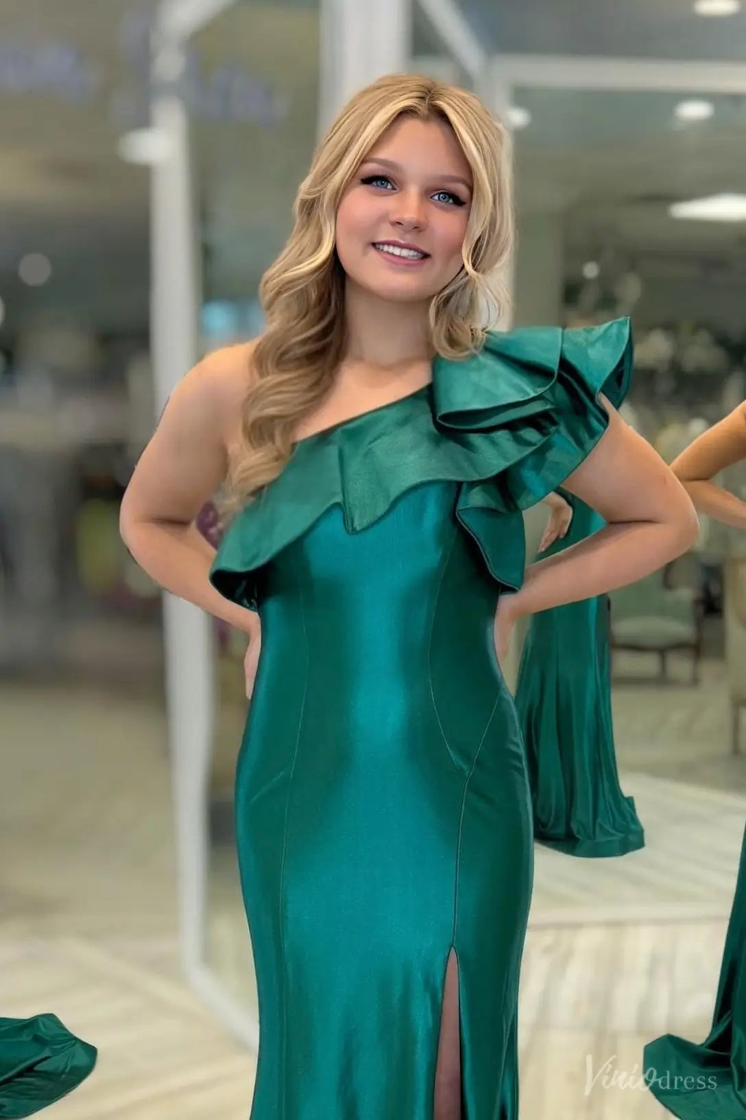 SS186不转-prom dresses 2026-Viniodress-Emerald-Custom Size-
