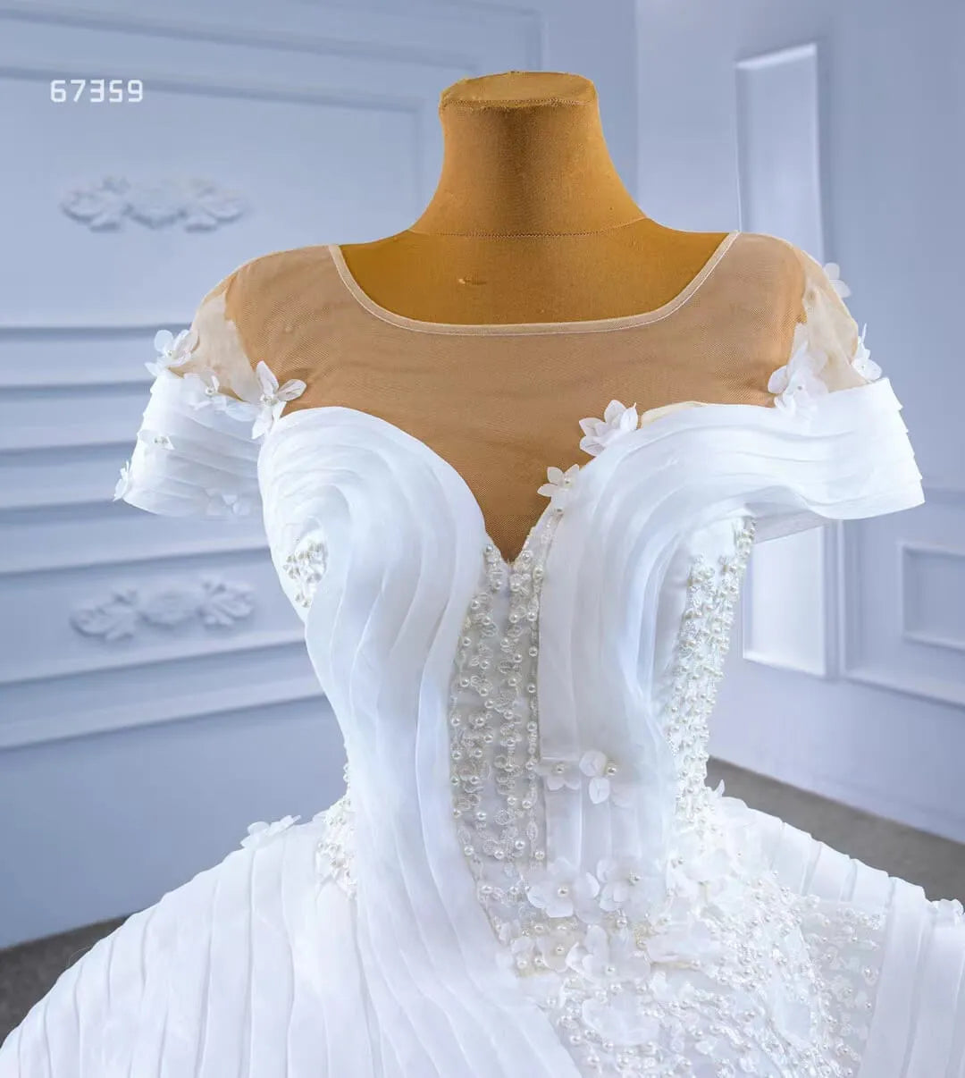 Haute Couture Mermaid Overskirt Wedding Dress 67359 Viniodress-wedding dresses 2025 -Viniodress-Ivory-Custom Size-