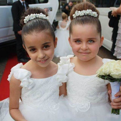Ivory Princess Flower Girl Dresses Pretty Dress for Kids GL1053-flower girl dresses 2025 -Viniodress-Ivory-Custom Size-