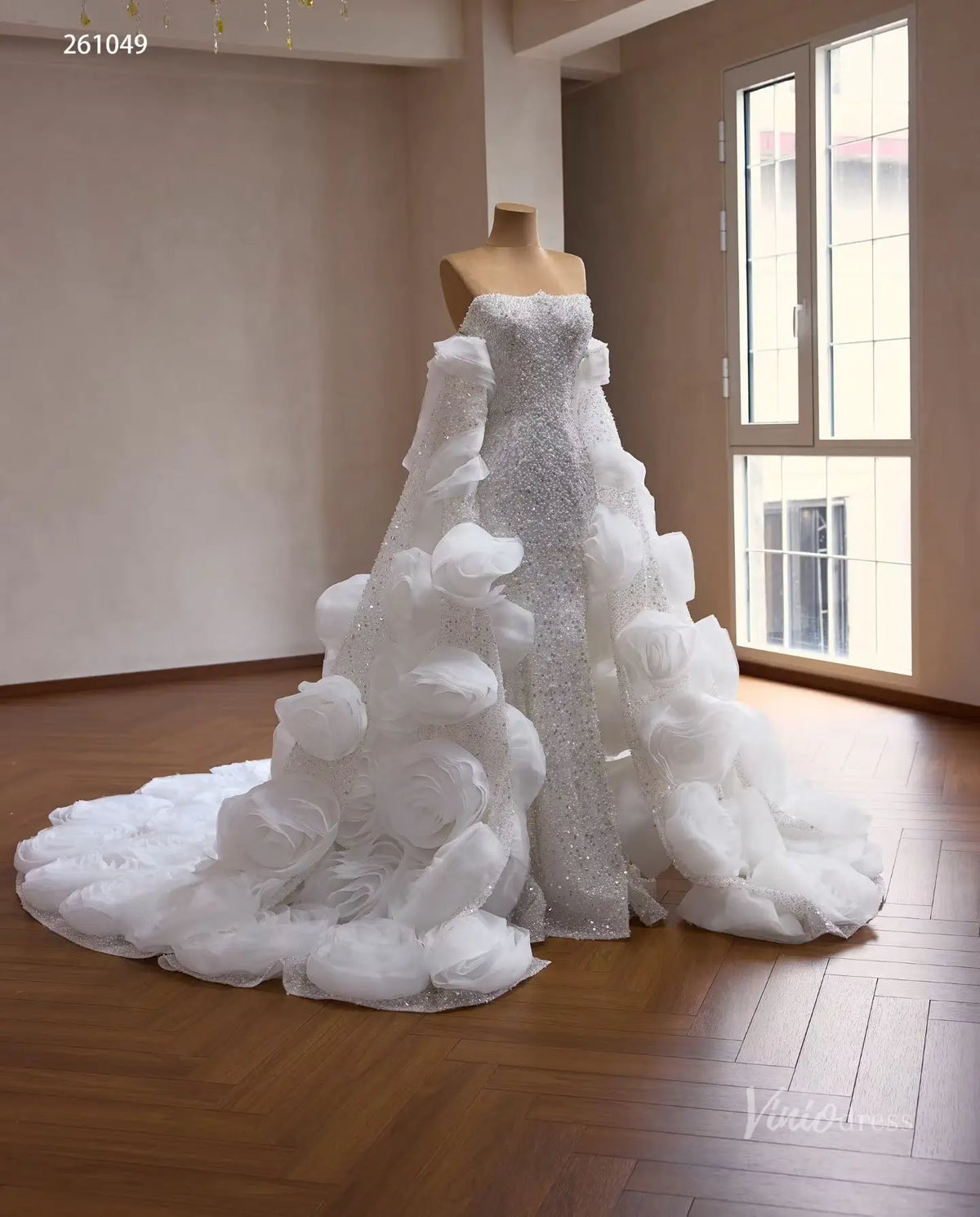 261049 80cm-wedding dresses 2026-Viniodress-Ivory-Custom Size – Add Measurements in Cart-