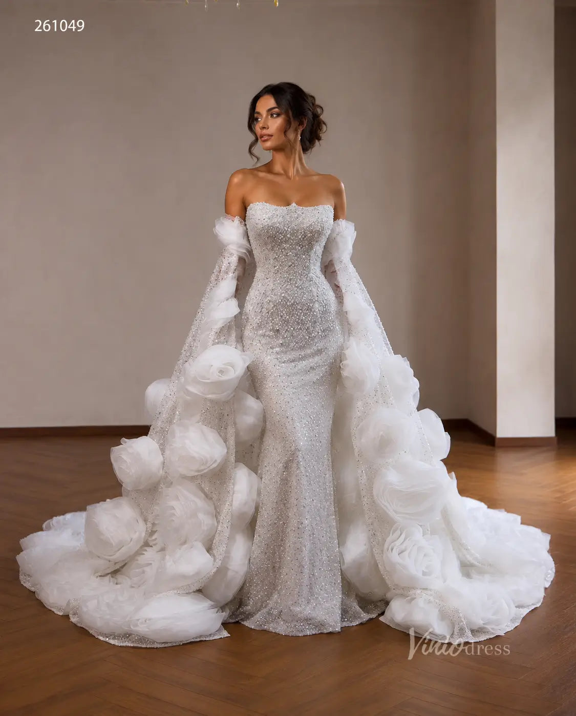 261049 80cm-wedding dresses 2026-Viniodress-Ivory-Custom Size – Add Measurements in Cart-