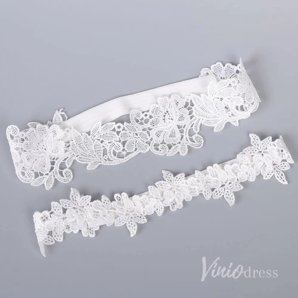 Lace Bridal Wedding Garter Set AC1251-Accessories-Viniodress-#10-Viniodress