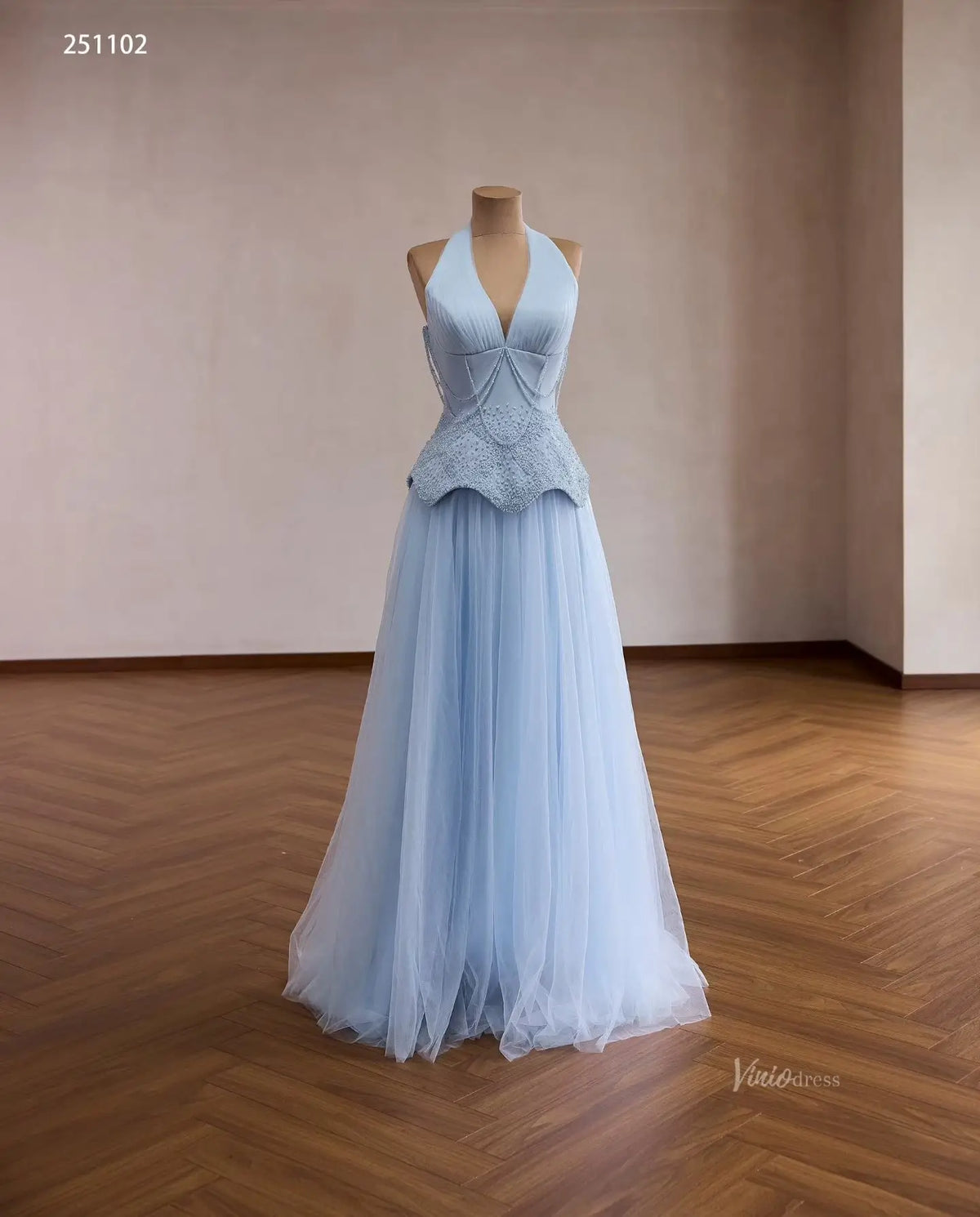 251102-Pageant Dress 2026-Viniodress-Light Blue-Custom Size – Add Measurements in Cart-