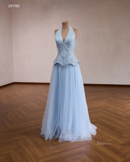 251102-Pageant Dress 2026-Viniodress-Light Blue-Custom Size – Add Measurements in Cart-