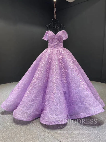 Light Blue Sweet 16 Dress Vintage Quinceanera Dress 66601 viniodress-Quinceanera Dresses 2025 -Viniodress-Lilac-Custom Size-