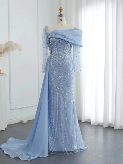 light blue mother of the bride dress with sleeves Shirees Sky A-Line/Princess 3/4 Ankle-Length Dresses Lace Appliques 2026 stitched sequins offer just the right amount of sparkle Long Sleeve Mother of the