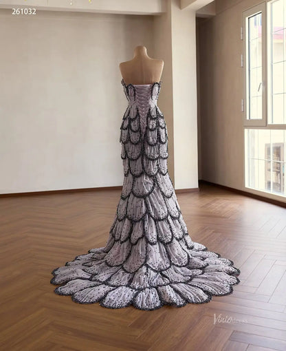 261032 60cm-wedding dresses 2026-Viniodress-Black-Custom Size – Add Measurements in Cart-
