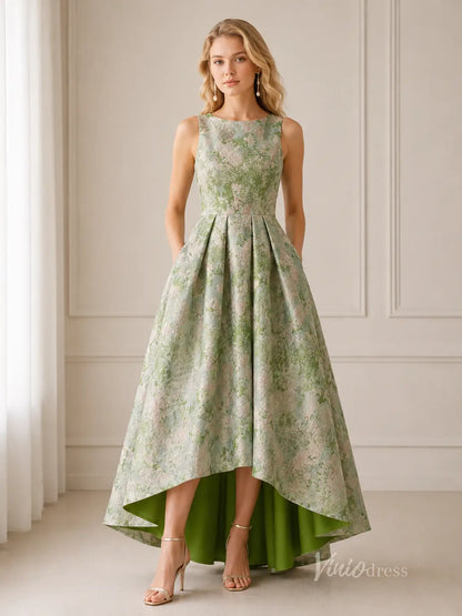high low wedding guest dresses Satin Bridesmaid Dress This dress is designed to elevate your style with a trendy high low hemline and a flattering scoop neck Elegant High Low Two Piece