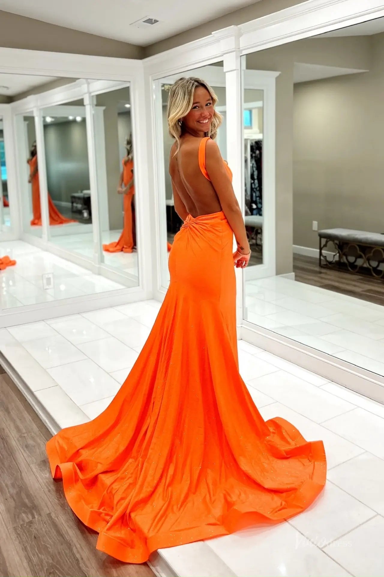 SS388-prom dresses 2026-Viniodress-Orange-Custom Size – Add Measurements in Cart-