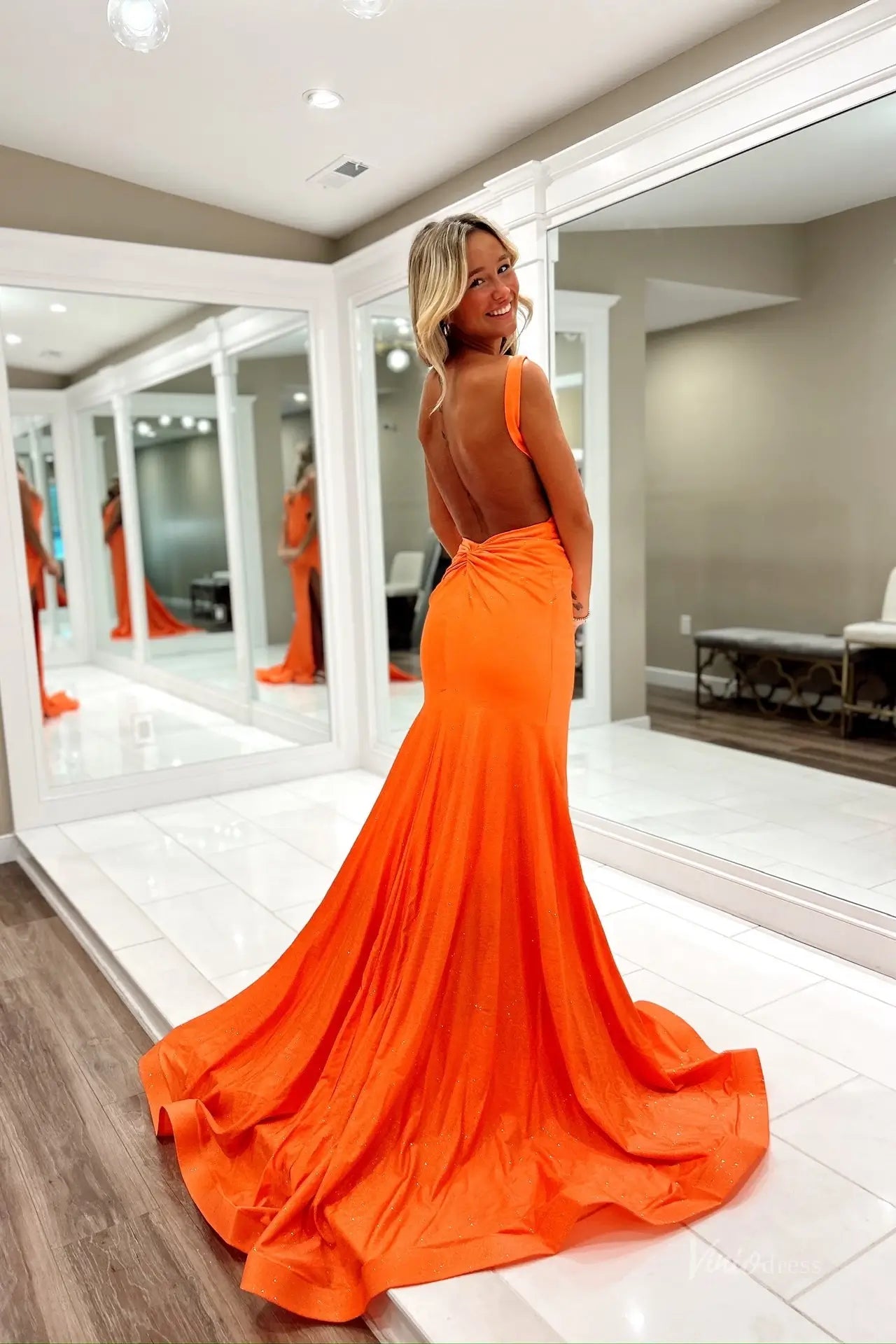 SS388-prom dresses 2026-Viniodress-Orange-Custom Size – Add Measurements in Cart-