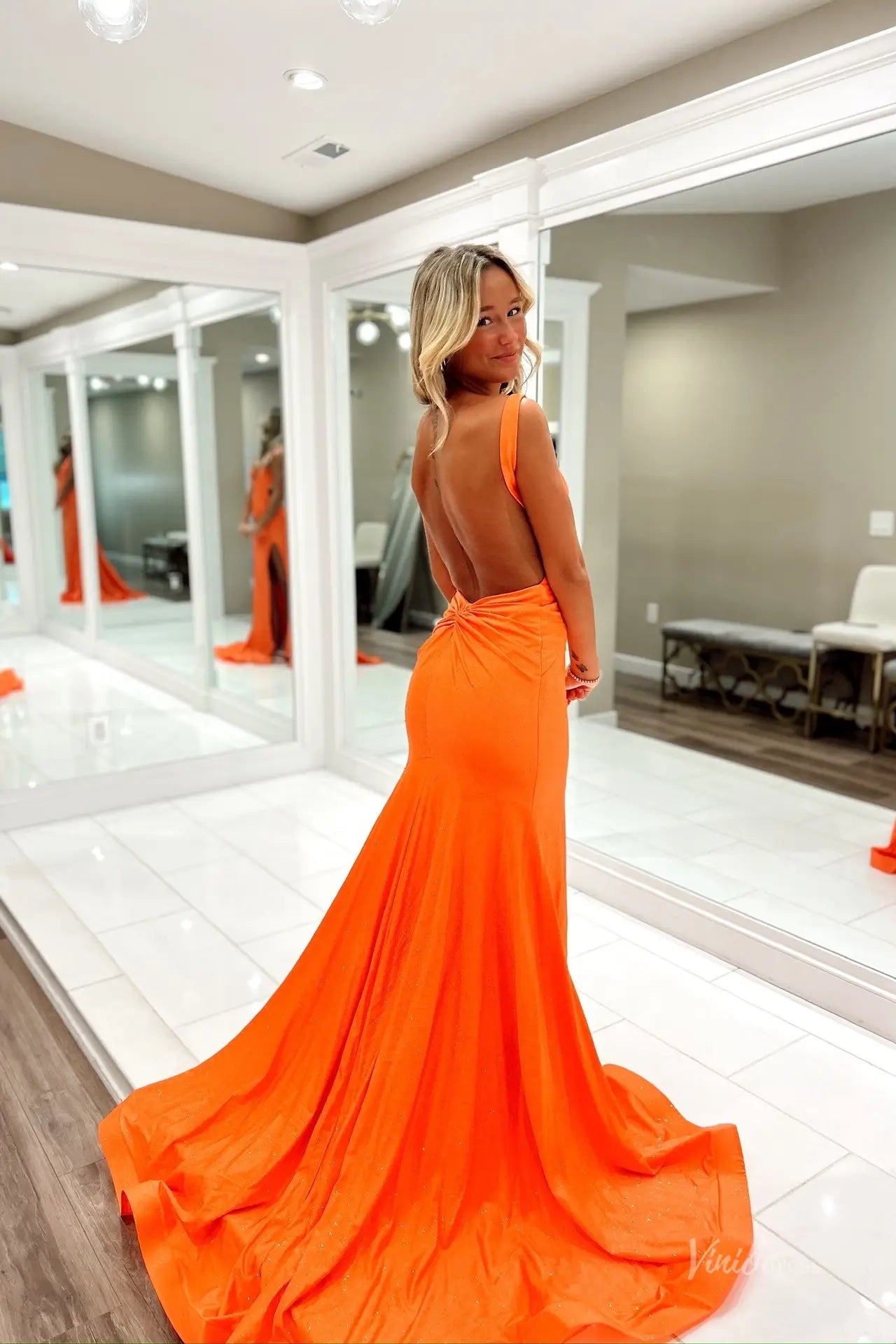 SS388-prom dresses 2026-Viniodress-Orange-Custom Size – Add Measurements in Cart-