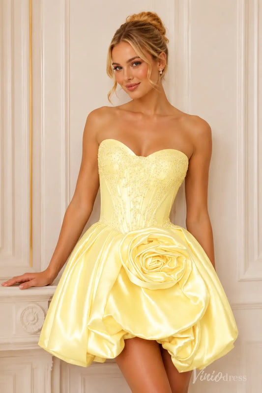 S26080 不转-Homecoming Dresses 2026-Viniodress-Yellow-Custom Size – Add Measurements in Cart-