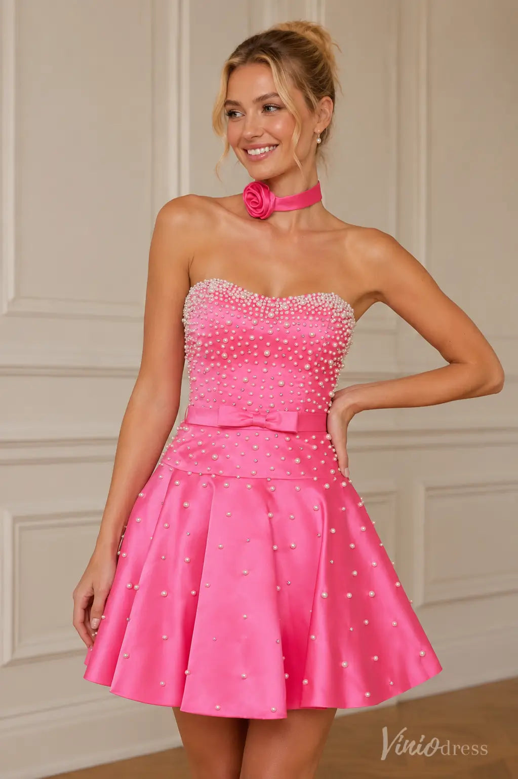 S26077-Homecoming Dresses 2026-Viniodress-Black-Custom Size – Add Measurements in Cart-
