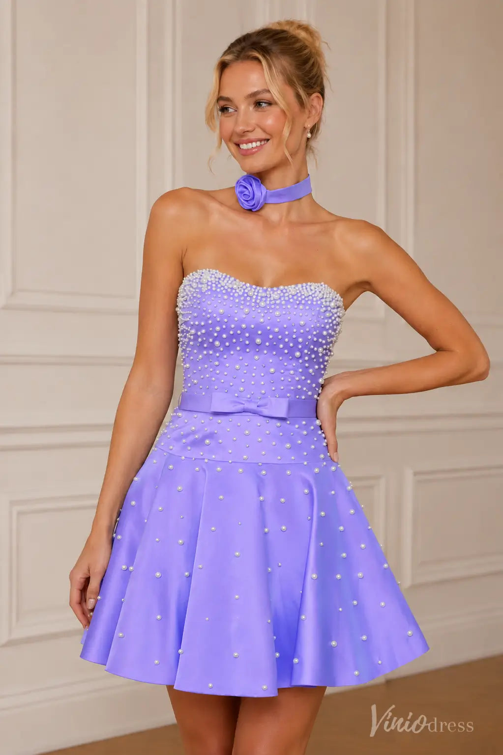 S26077-Homecoming Dresses 2026-Viniodress-Black-Custom Size – Add Measurements in Cart-