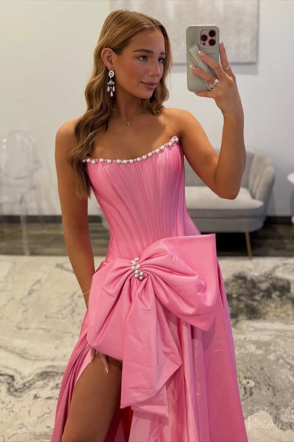 AS087不转-prom dresses 2026-Viniodress-Pink-Custom Size-