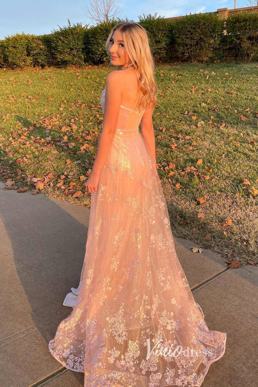 Pink Sweetheart Neck Prom Dresses Mermaid Evening Dress FD3263-prom dresses 2025 -Viniodress-Pink-Custom Size-
