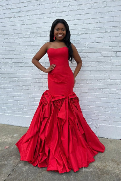 LY026-prom dresses 2026-Viniodress-Red-Custom Size – Add Measurements in Cart-