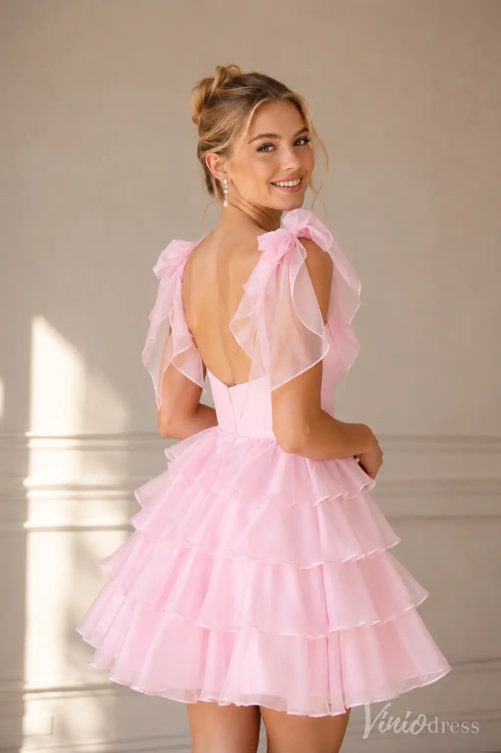 S26031-Homecoming Dresses 2026-Viniodress-Pink-Custom Size – Add Measurements in Cart-
