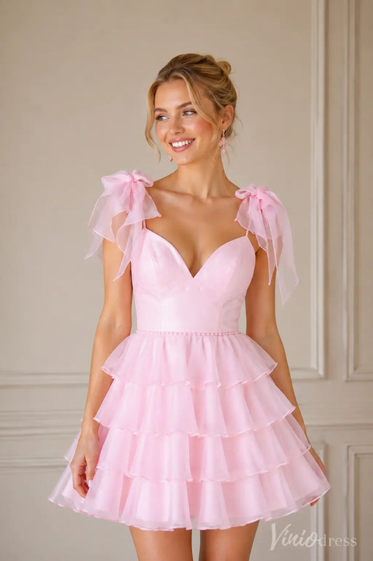 S26031-Homecoming Dresses 2026-Viniodress-Pink-Custom Size – Add Measurements in Cart-