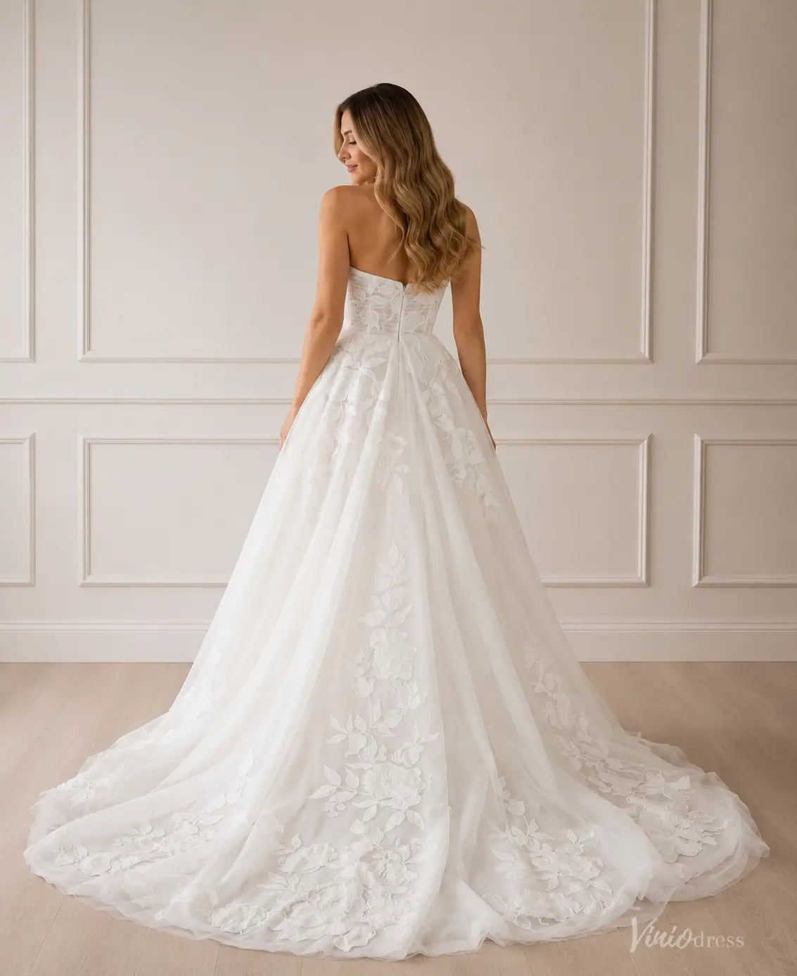 LA177-wedding dresses 2026-Viniodress-Ivory-Custom Size – Add Measurements in Cart-