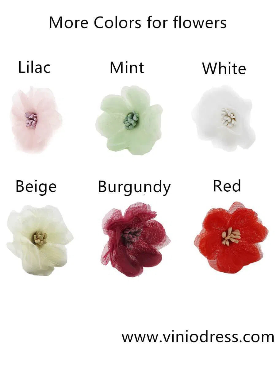 Romantic Juliet Cap Veils with Floral Appliqué AC1005-Bridal Veil 2025 -Viniodress-Mint-