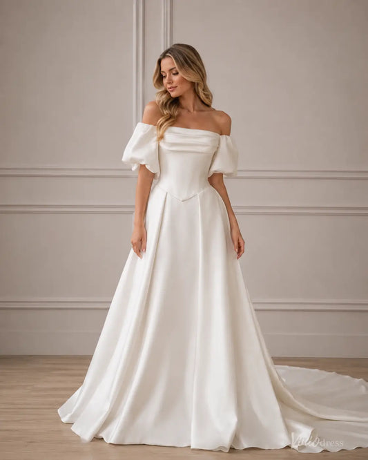 MS168-wedding dresses 2026-Viniodress-Ivory-Custom Size – Add Measurements in Cart-