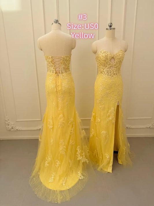 Sample Dress – Special Offer for Prom, Weddings & Formal Events (Limited Stock)-Prom Dresses 2026-Viniodress-#3-US0-Yellow-Limit one buy/No Refund-