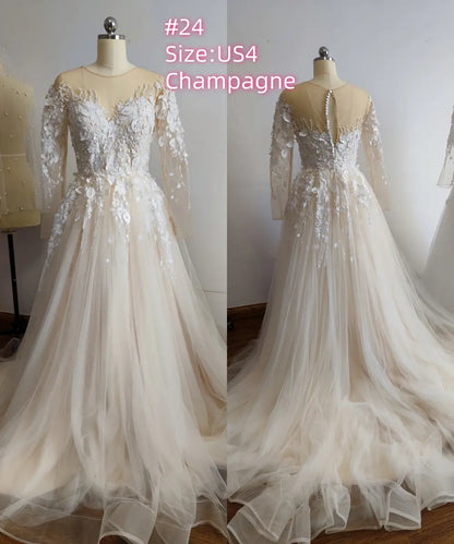 Sample Dress – Special Offer for Prom, Weddings & Formal Events (Limited Stock)-Prom Dresses 2026-Viniodress-#24-US4-Champagne-Limit one buy/No Refund-