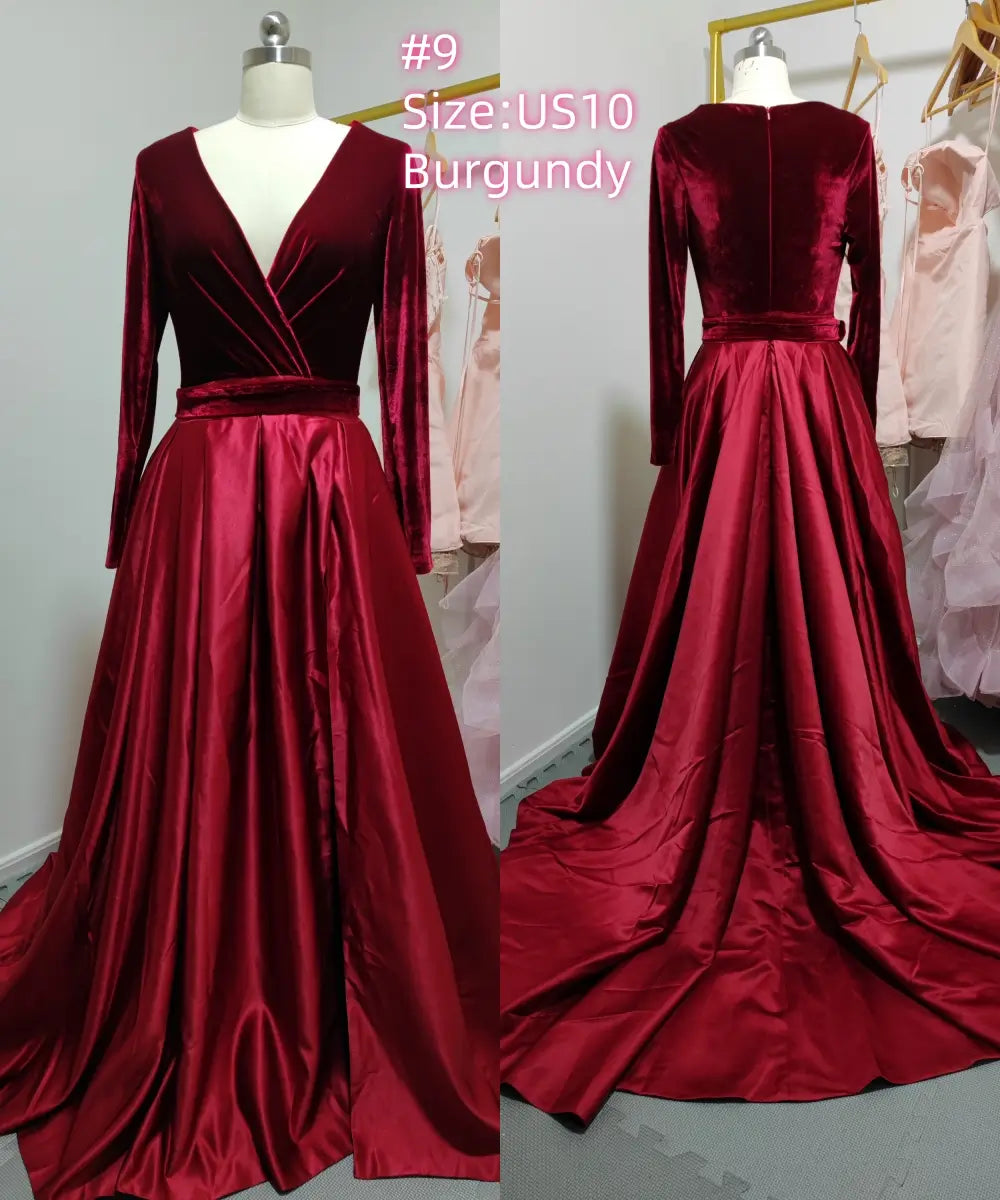 Sample Dress – Special Offer for Prom, Weddings & Formal Events (Limited Stock)-Prom Dresses 2026-Viniodress-#9-US10-Burgundy-Limit one buy/No Refund-