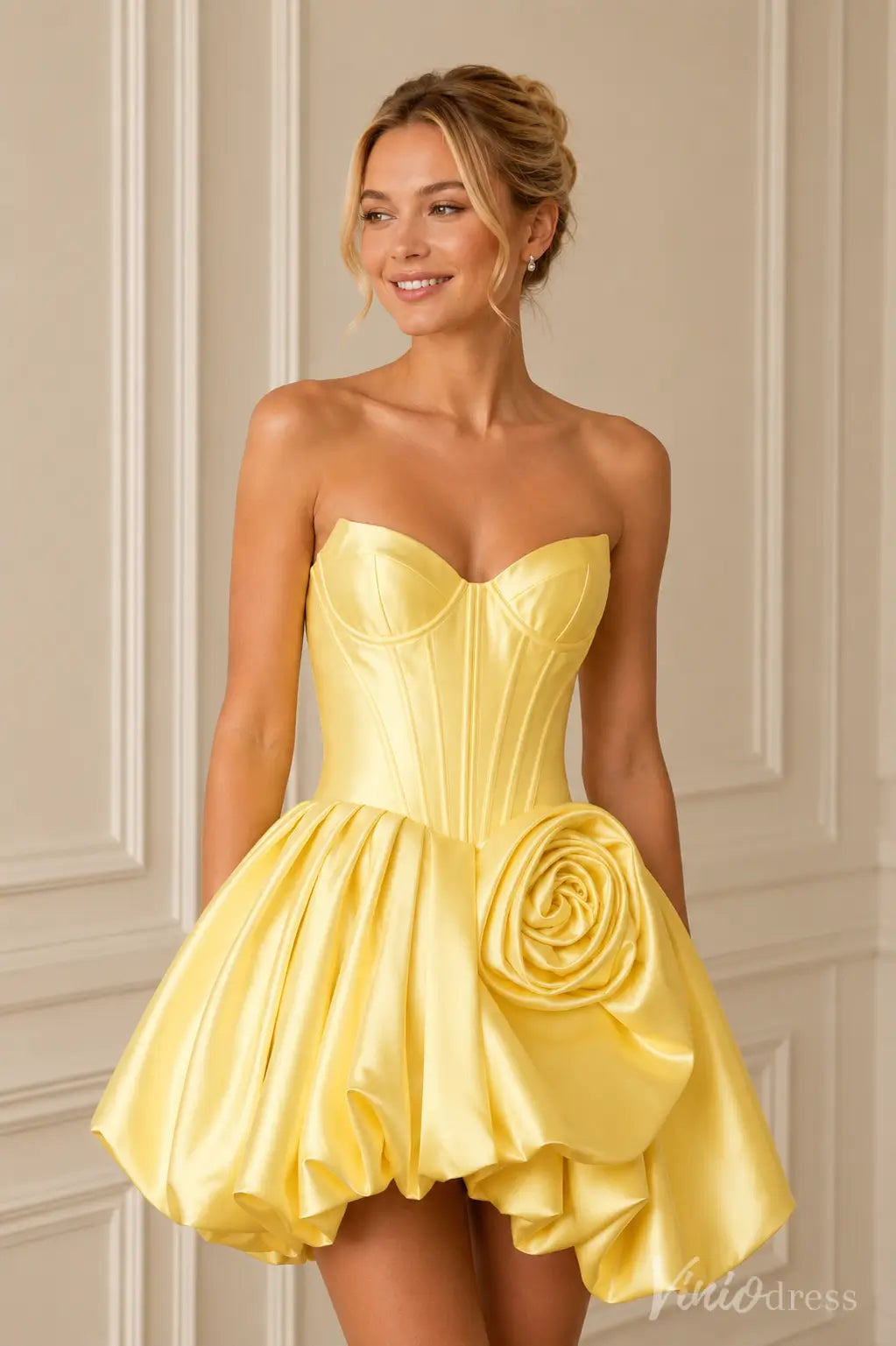 S26047-Homecoming Dresses 2026-Viniodress-Yellow-Custom Size – Add Measurements in Cart-