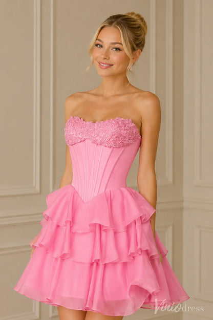 S26051-Homecoming Dresses 2026-Viniodress-Orange-Custom Size – Add Measurements in Cart-