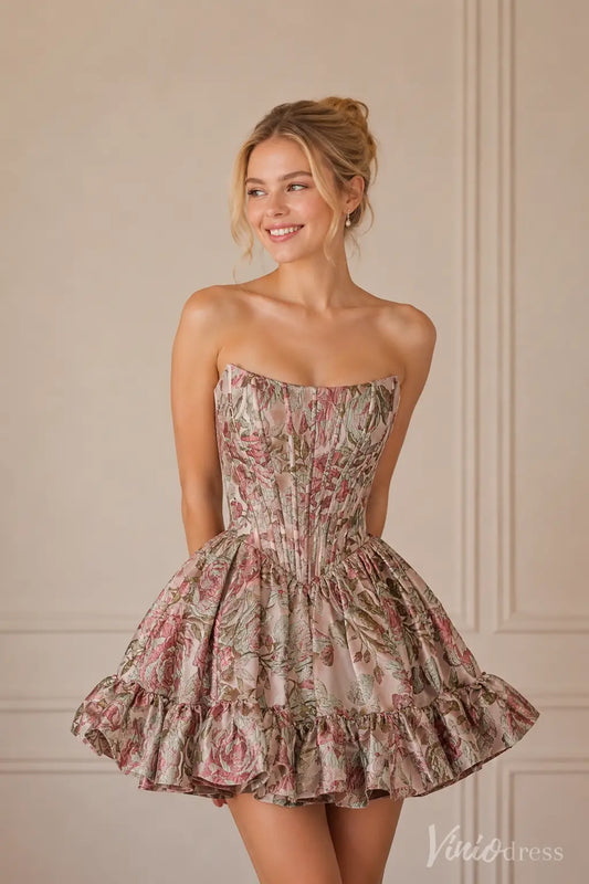 S26072-Homecoming Dresses 2026-Viniodress-Taupe-Custom Size – Add Measurements in Cart-