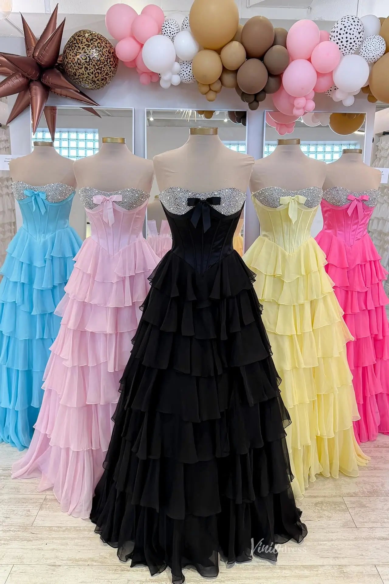 RF300-prom dresses 2026-Viniodress-Navy-Custom Size-