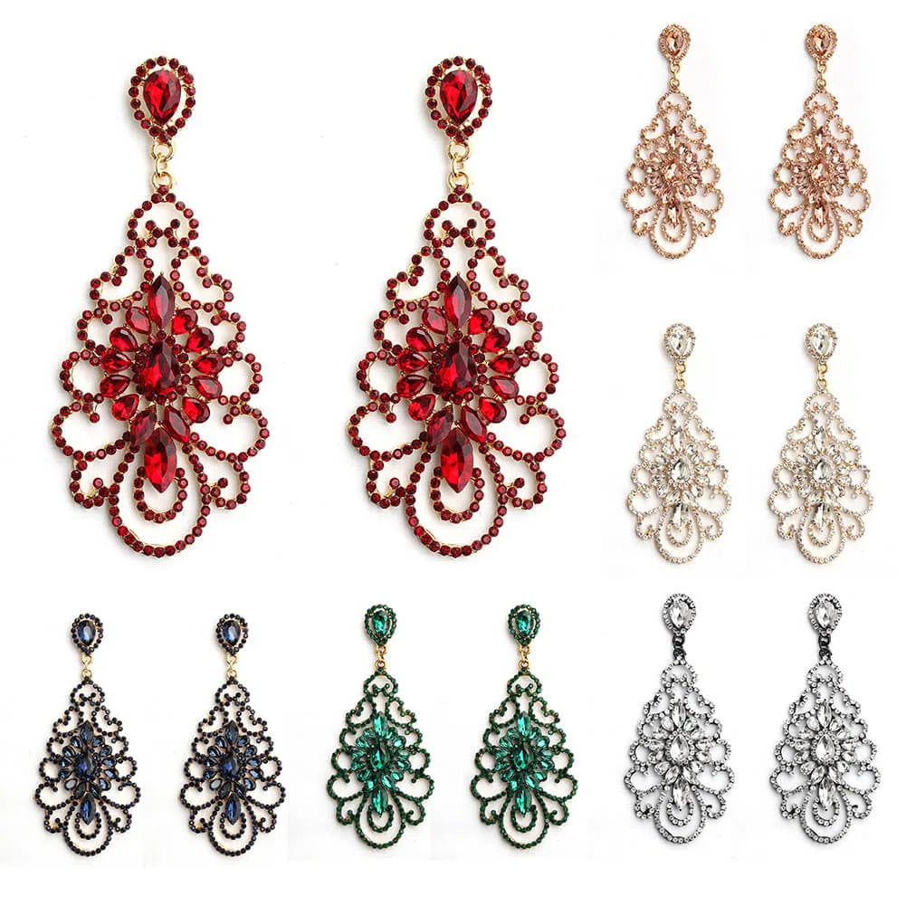 Vintage Eearrings for Prom AC1032-Headpieces 2025 -Viniodress-As Picture-