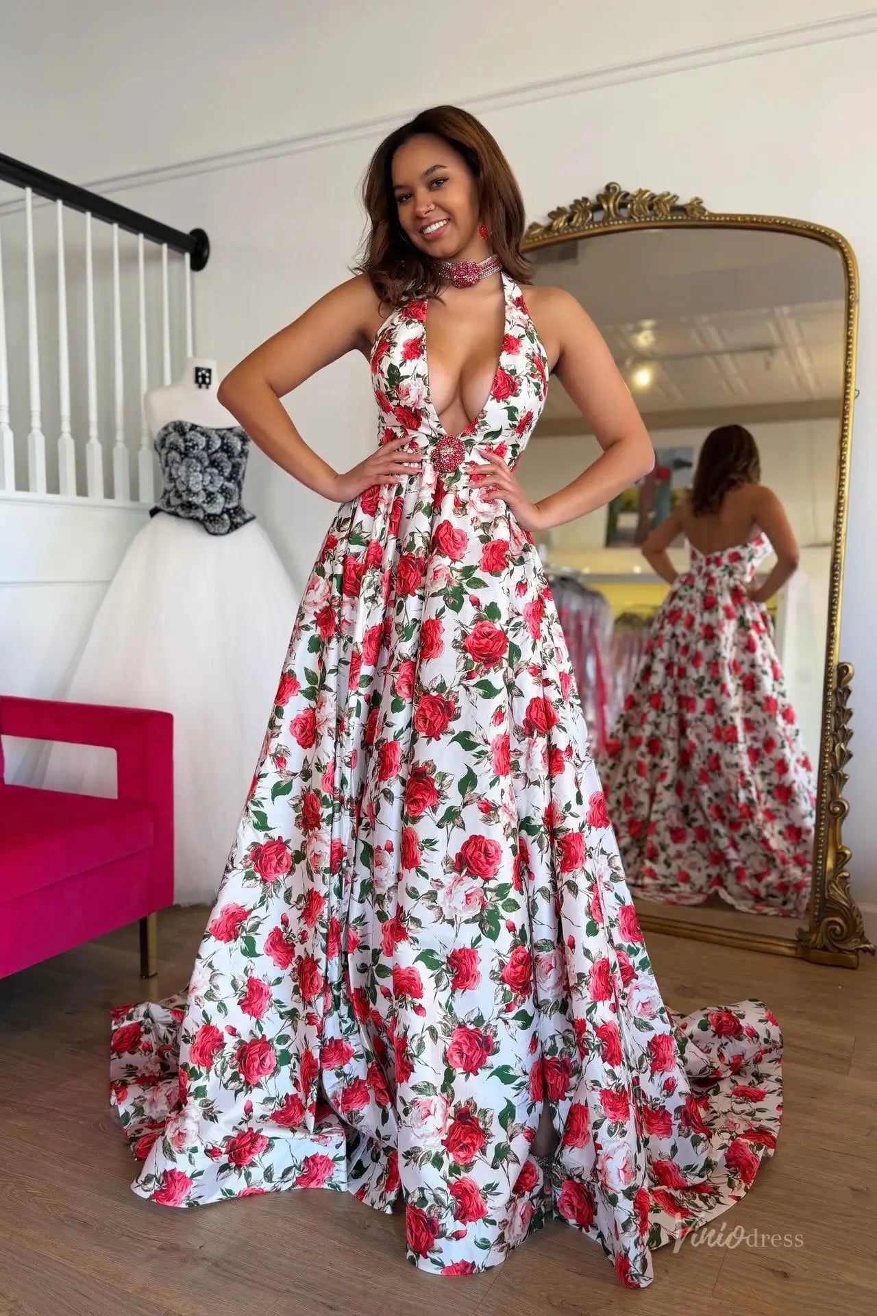 FP012-prom dresses 2026-Viniodress-Red-Custom Size – Add Measurements in Cart-
