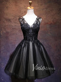 A Line Beaded Lace Black Homecoming Dresses 2019 SD1170-homecoming dresses-Viniodress-Black-Custom Size-Viniodress