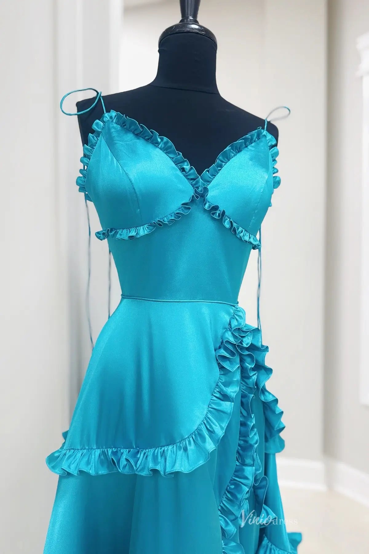 RF138-prom dresses 2026-Viniodress-Teal-Custom Size-