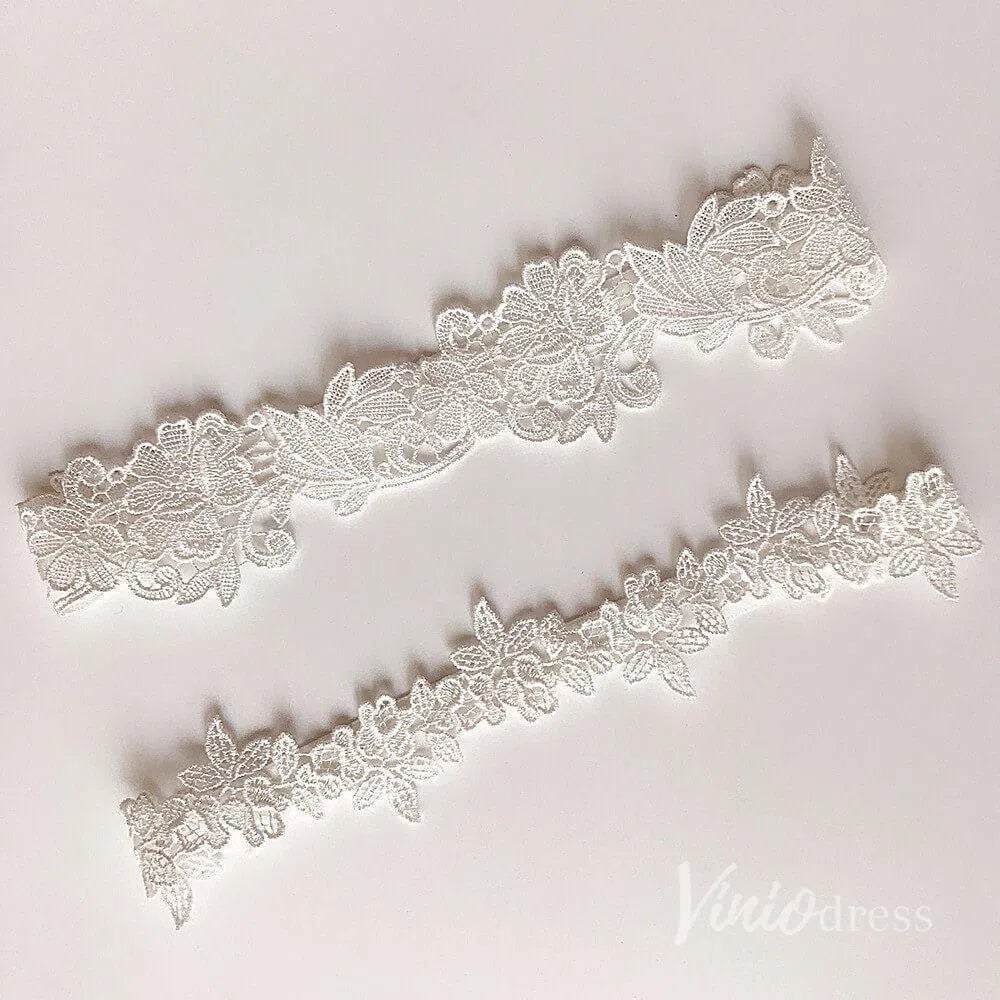 Lace Bridal Wedding Garter Set AC1251-Accessories-Viniodress-#7-Viniodress