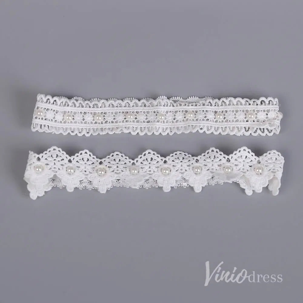 Lace Bridal Wedding Garter Set AC1251-Accessories-Viniodress-#8-Viniodress