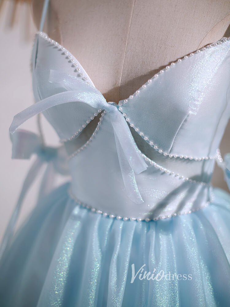 Baby Blue Homecoming Dresses Spaghetti Strap Graduation Dress SD1462B Viniodress Baby Blue Homecoming Dresses Spaghetti Strap Graduation Dress SD1462B Viniodress