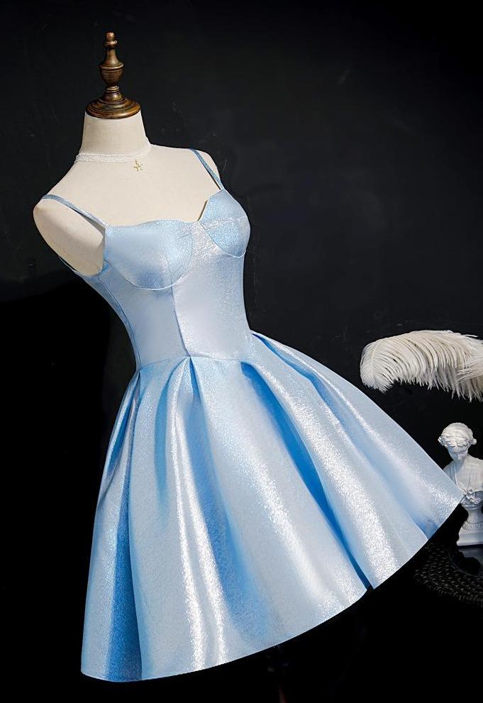 Baby Blue Homecoming Dresses Sweetheart Neck Graduation Dress SD1378-Homecoming Dresses 2025 -VINIODRESS-US2-Light Blue-