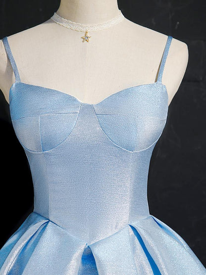 Baby Blue Homecoming Dresses Sweetheart Neck Graduation Dress SD1378-Homecoming Dresses 2025 -VINIODRESS-US2-Light Blue-