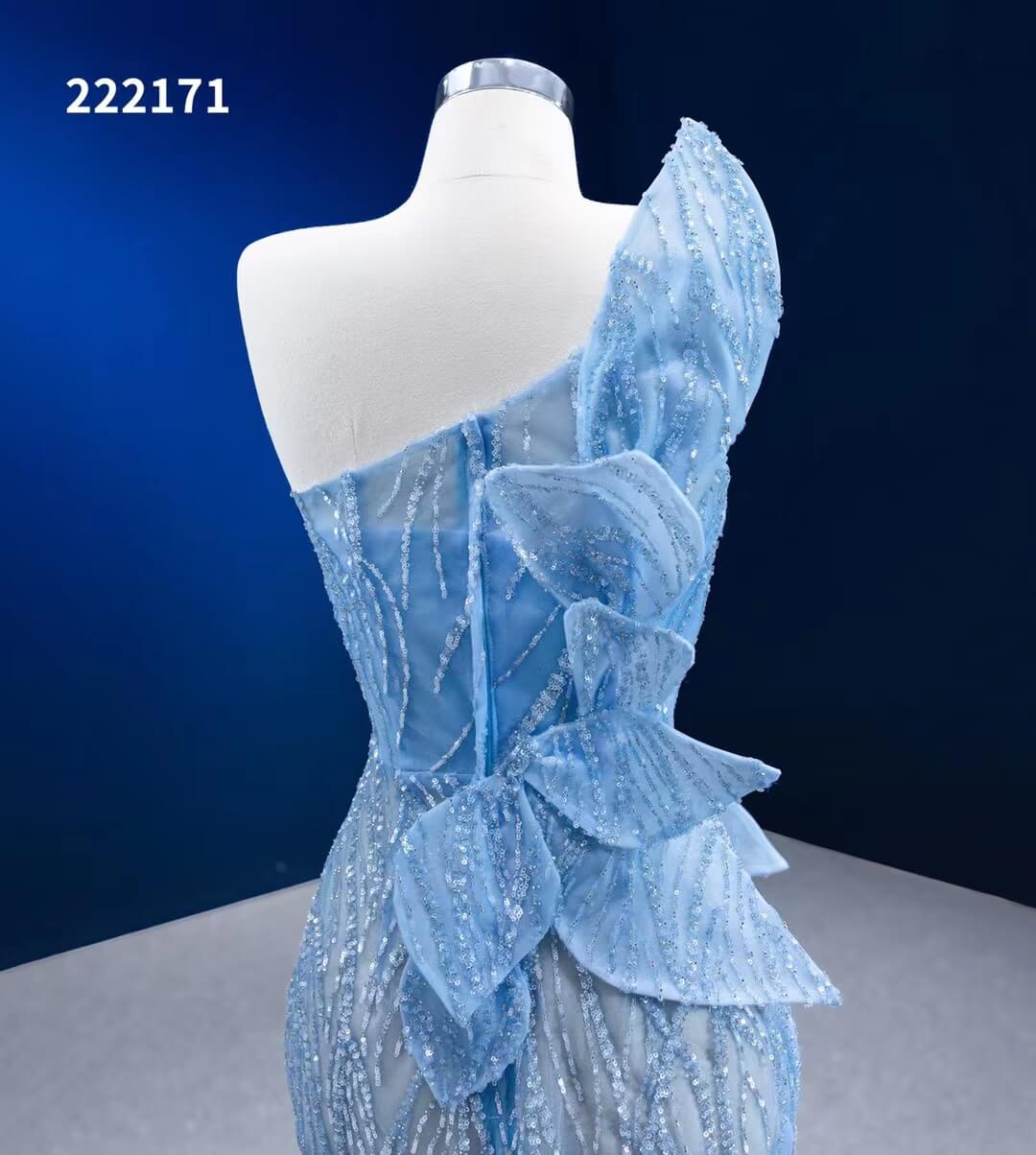 Baby Blue Pageant Dress Beaded Mermaid Formal Evening Gowns 222171-Evening Dresses 2025 -Viniodress-Baby Blue-Custom Size-