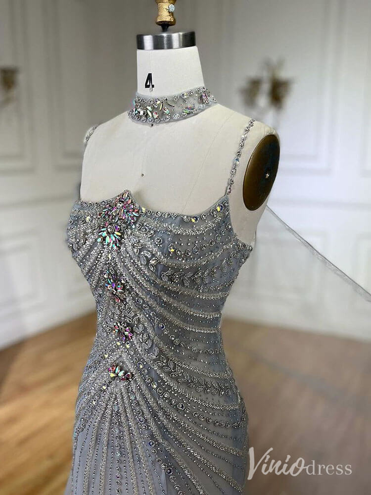 Beaded 1920s Prom Dresses Cape Sleeve Gatsby Formal Dresses AD1250-Evening Dresses 2025 -Viniodress-Navy-US 2-
